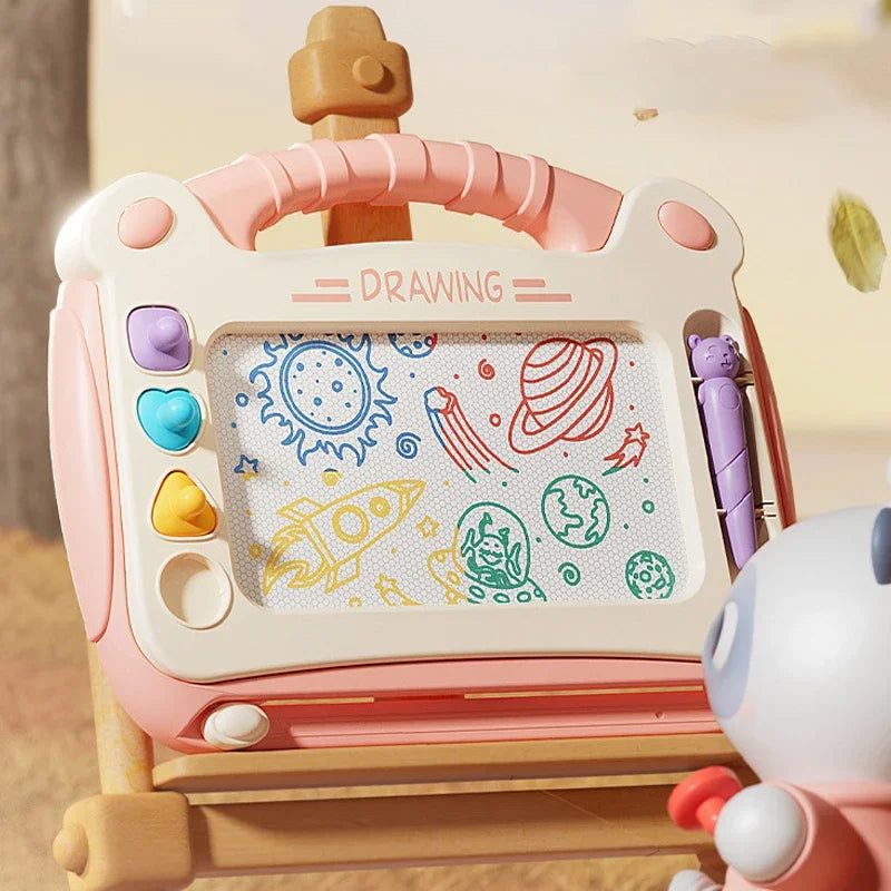 Children Cartoon Drawing Board Baby Puzzle Magnetic Writing Board Toy Graffiti Magnetic Drawing Board Montessori Toy for Kids - Smarsty