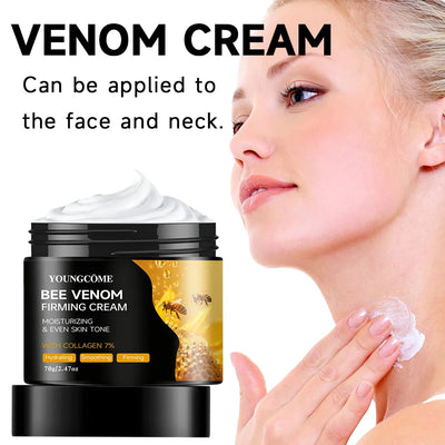 Premium Bee Venom Cream for Face & Neck - Collagen Boost, Skin Tightening, Natural Moisturizer for Sensitive Skin, Non-Greasy - Smarsty
