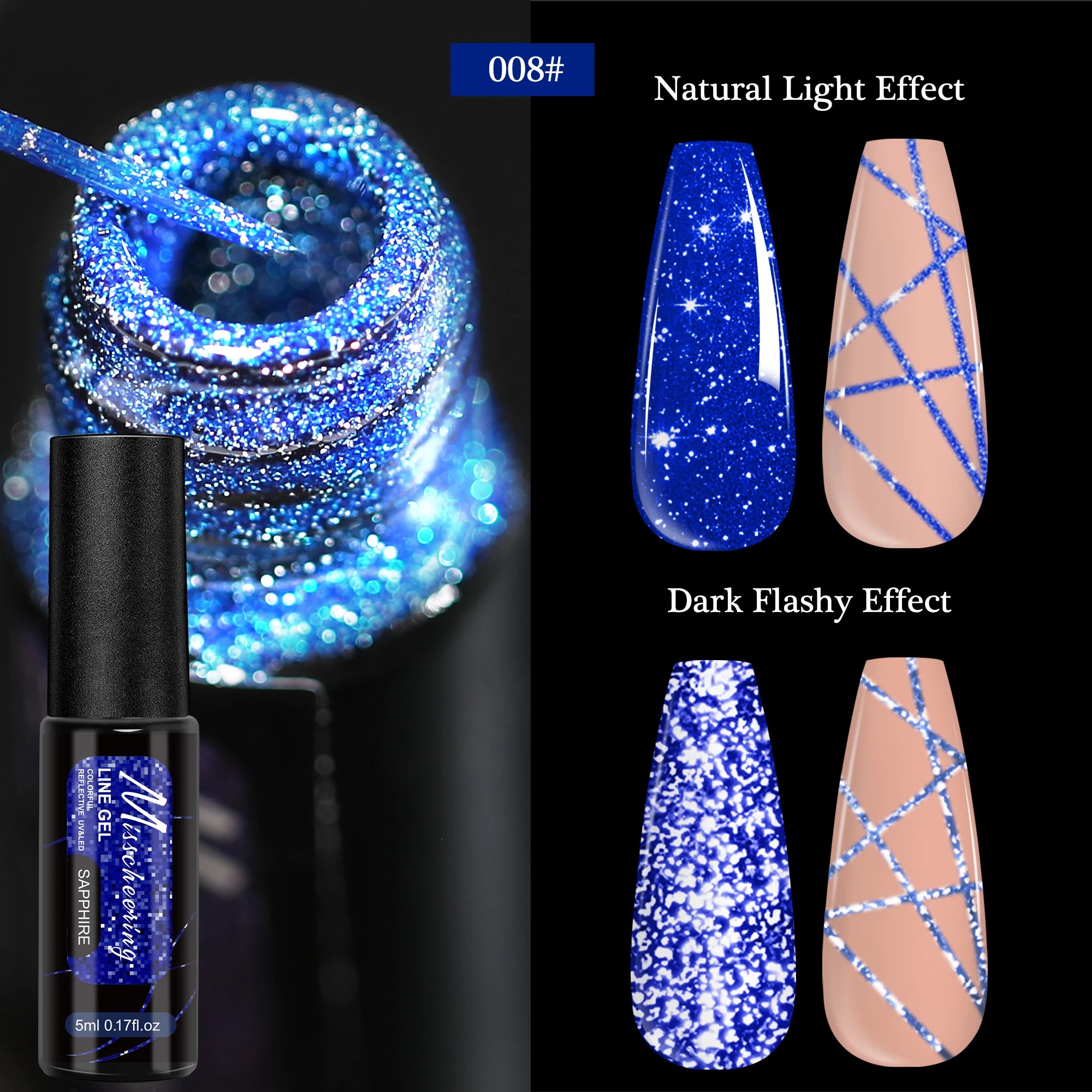 Gold Silver Metallic Nail Gel Polish for Stunning Mirror Finish - Smarsty