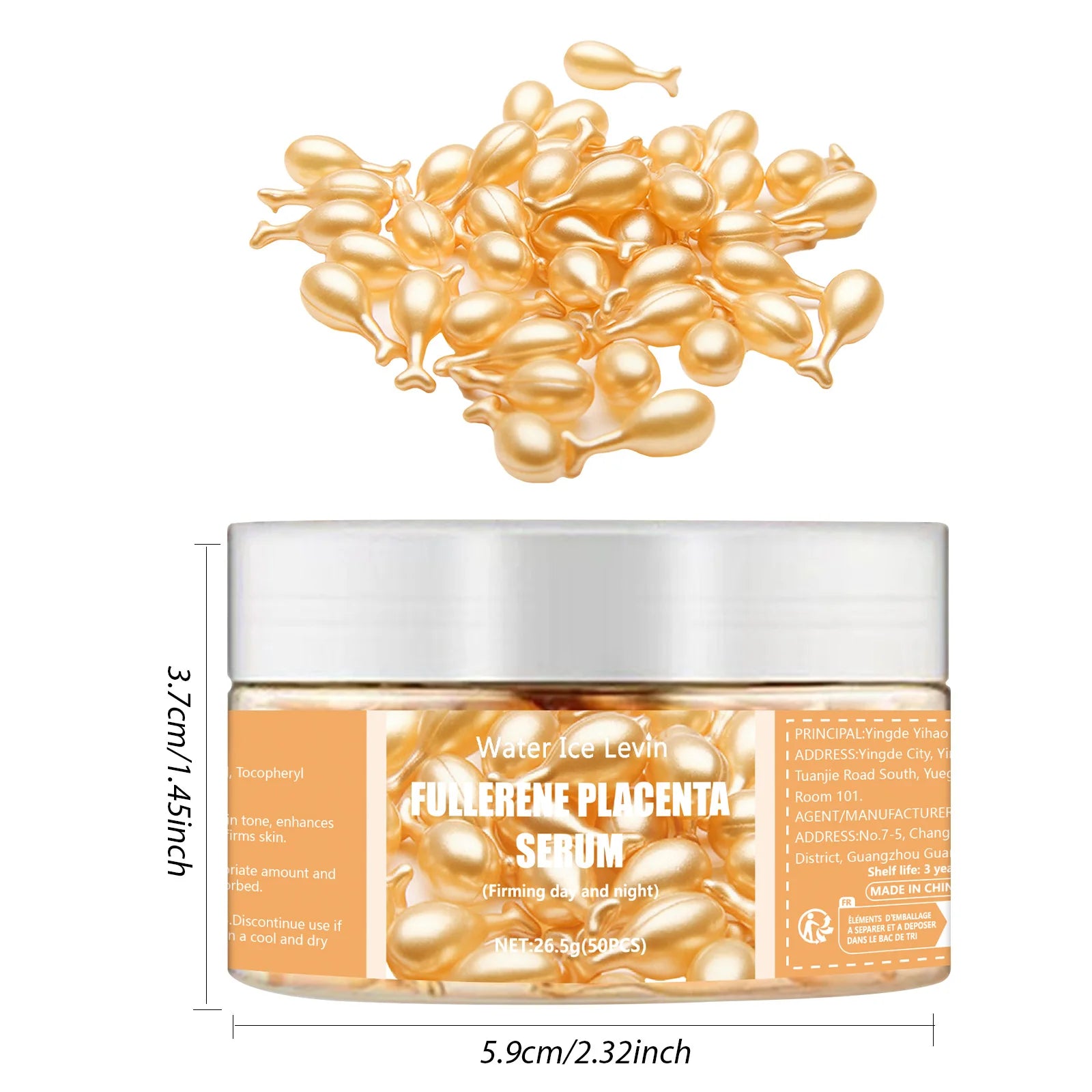 50Pcs Collagen Face Care Capsules Serum Spot Acne Wrinkle Remover Firming Whitening Hyaluronic Acid Essence Skin Care New style - Smarsty