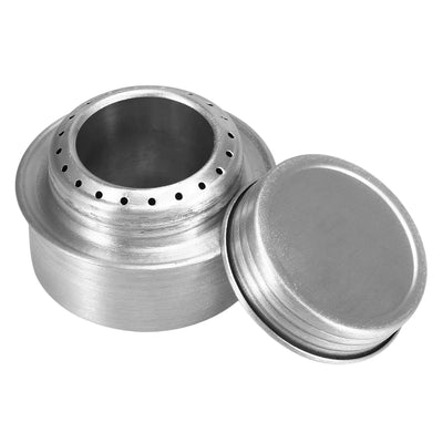 Outdoor Mini Alcohol Stove Aluminum Alloy Alcohol Stove with Lid Outdoor Camping Hiking Backpacking Cooking Stove by Smarsty