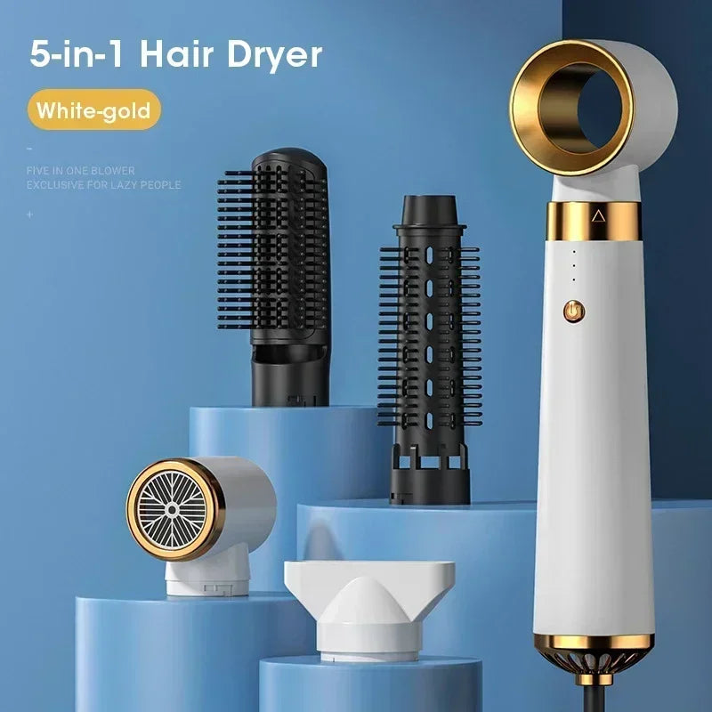 5 in 1 Electric Hair Dryer and Straightener Set - Smarsty