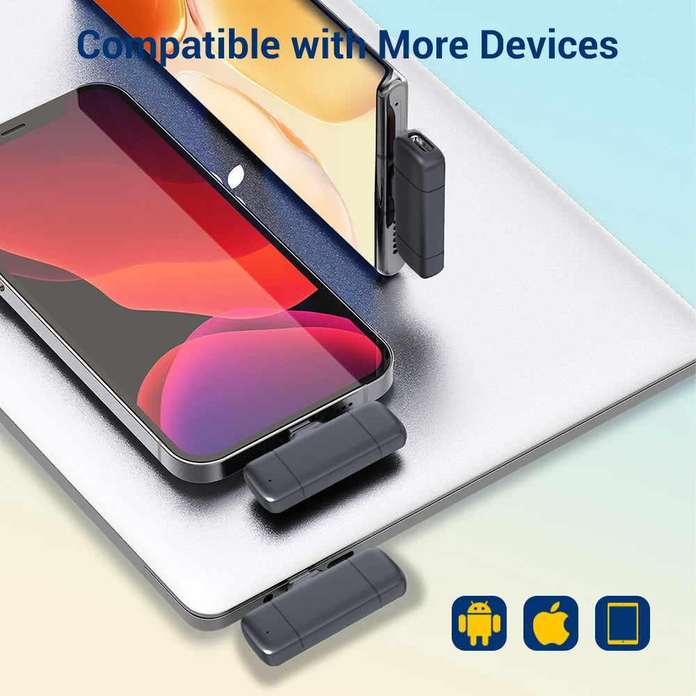 Wireless Lavalier Microphone with Charging Case for Clear Interviews - Smarsty