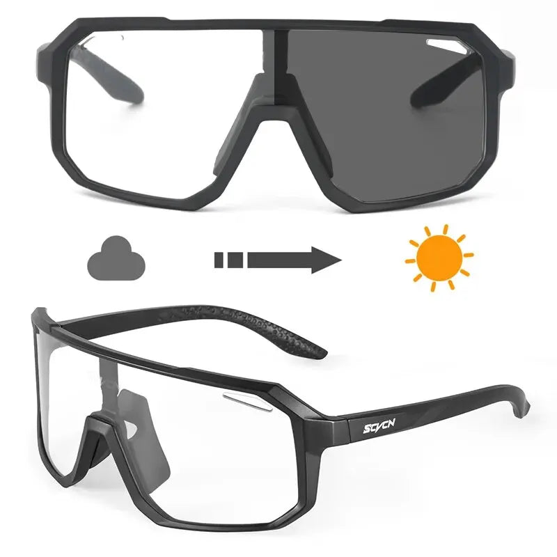 Cycling Glasses Photochromic Sunglasses Men Women Mountain Bike Road Eyewear New Bicycle Riding Outdoor Sports Hiking Goggles - Smarsty
