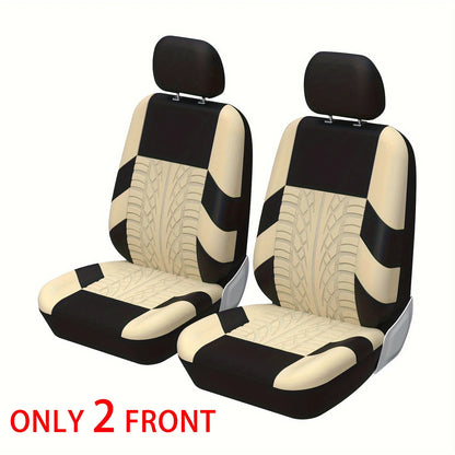 Universal Car Seat Covers Full Set Front And Rear Bench - Smarsty