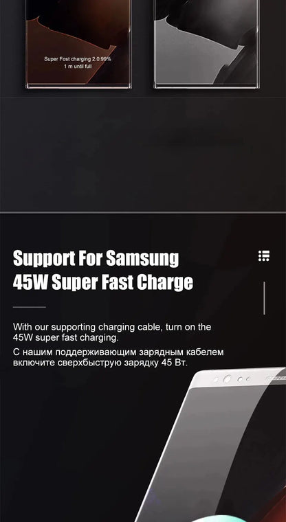 45W PD USB C Fast Charger S24 UltraMax Cable Included - Smarsty