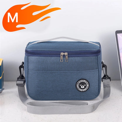 Insulated Lunch Bag With Shoulder Strap Waterproof Design - Smarsty