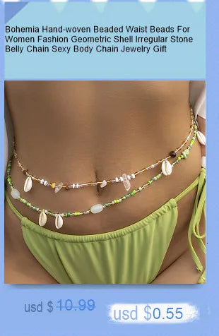 Bohemian Multi Layered Beaded Waist Chain Jewelry - Smarsty