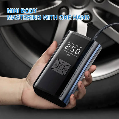 Handheld Air Compressor Portable Pump With Digital Gauge - Smarsty