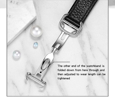Luxury Waterproof Couple Watch with Leather Strap - Smarsty