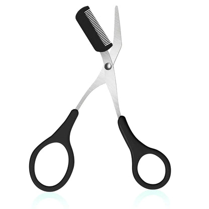 Stainless Steel Eyebrow Trimmer Scissors for Precise Shaping - Smarsty