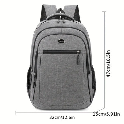 Large Capacity Backpack, Men's And Women's Student Computer BagMulti Pocket Waterproof And Wear-resistant Commuting Backpack,Chr - Smarsty