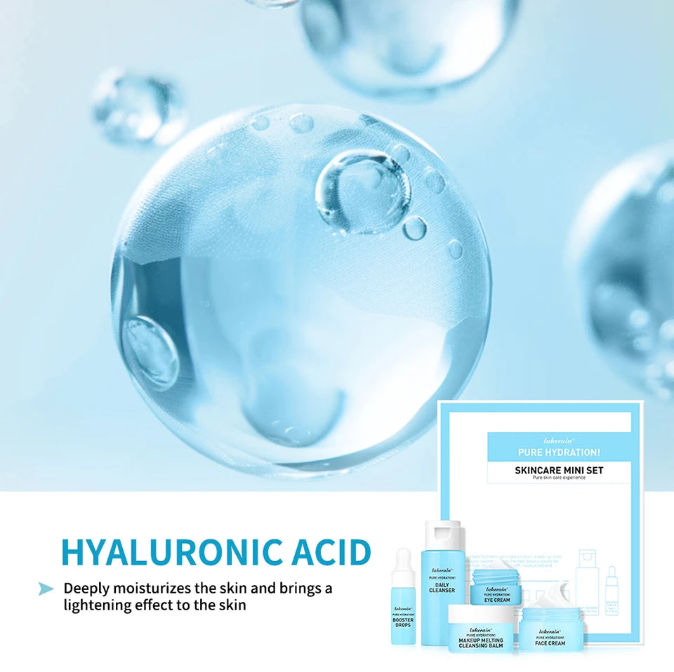 5PCS Skincare Set Hydrate Brighten Firm Skin Exfoliating Acne Removal Shrink Pore Fix Sensitive Dullness Collagen Face Kit