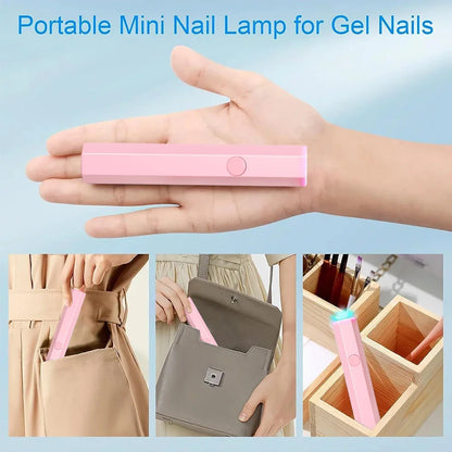 Portable Mini Nail Lamp for Quick Dry Gel Polish - Smarsty
