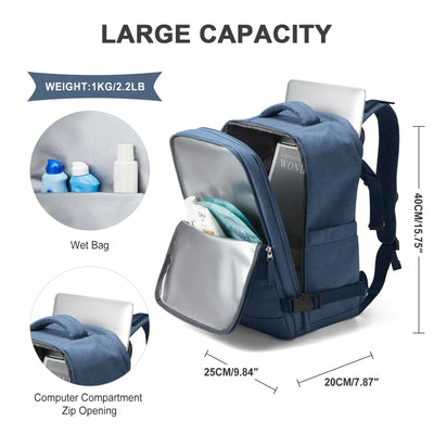 Travel Backpack Short Distance Airplane Ryanair Cabin Bag 40x20x25 Backpack Women Men leisure School Laptop Bag Carry on Luggage - Smarsty