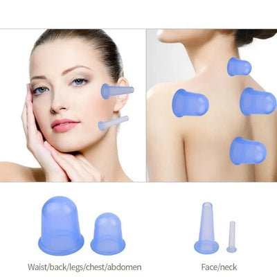 Silicone Vacuum Cupping Massage Jars for Anti Cellulite - Smarsty
