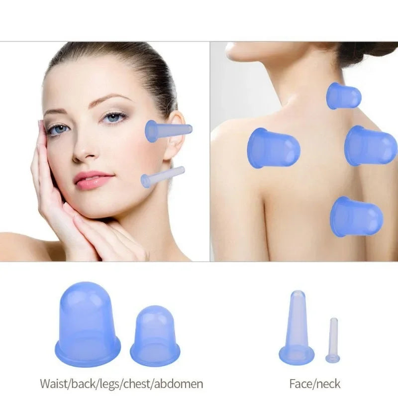 Silicone Vacuum Cupping Massage Jars for Anti Cellulite - Smarsty