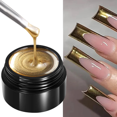 Metallic Chrome Gel Nail Polish for Stunning French Art - Smarsty