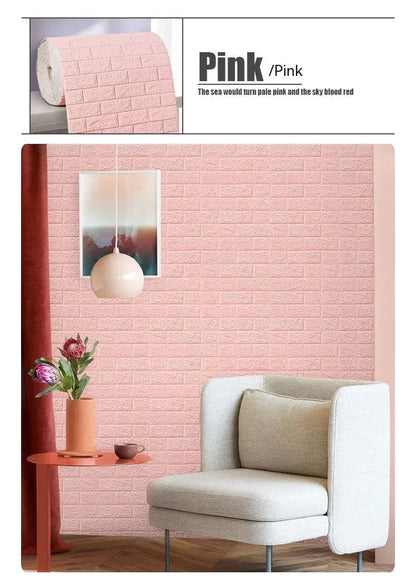 Self-Adhesive 3D Brick Wallpaper for Stylish Decor - Smarsty