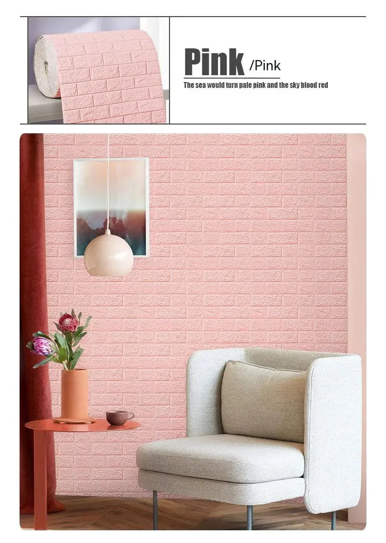 Self-Adhesive 3D Brick Wallpaper for Stylish Decor - Smarsty