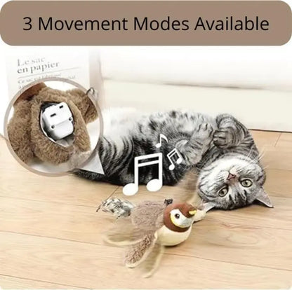 Interactive Cat Toy Flapping Bird with Catnip - Smarsty