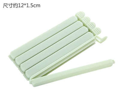 10PCS Bag Clips Food Snack Sealing Clip12/15.5cm Portable Kitchen Storage Accessories Tool Elastic Buckle Package Bag Clamp 2025 by Smarsty