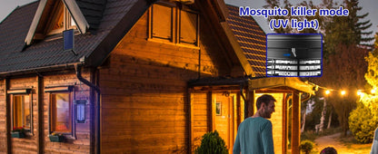 Solar Bug Zapper 2-in-1 Mosquito Killer Lamp Indoor 4500V Fly Zapper Outdoor Solar Powered with Rechargeable Insect Fly Trap