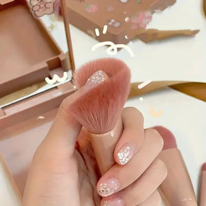 Travel Size Makeup Brushes Set with Case and Mirror - Smarsty