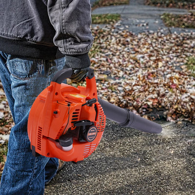 Gas Leaf Blower 25.4CC 2-Stroke 4.59ft³/h Commercial Handheld Gas Leaf Blower Grass Lawn Yard Dust Blowing Cleaning Tool - Smarsty