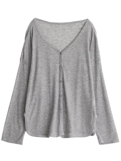 CHIC VEN Women's Cardigan New V-neck Long Sleeved Female Shirt Female Jumpers Sun Protection Woman Top Spring Summer 2024 - Smarsty