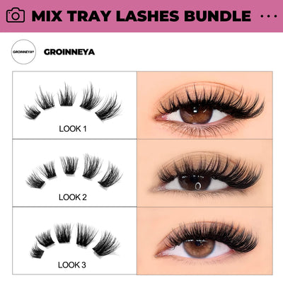 DIY Faux Mink Eyelash Extension Kit with Bond and Seal - Smarsty