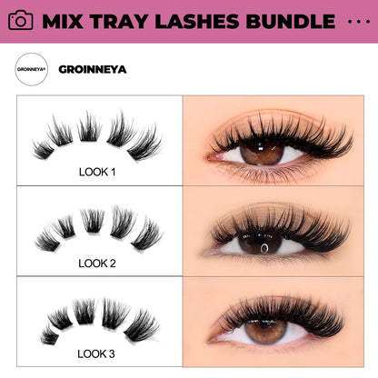 DIY Faux Mink Eyelash Extension Kit with Bond and Seal - Smarsty