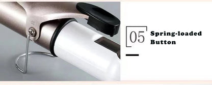 Professional Temperature Setting Electric Hair Curler Wand - Smarsty
