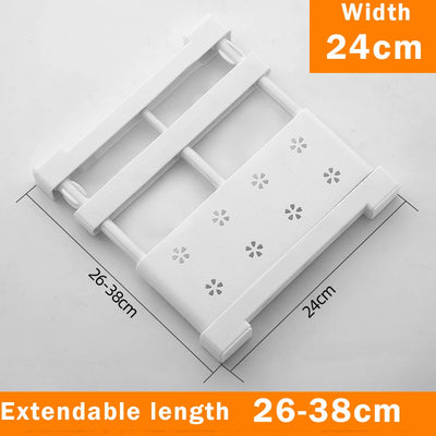 Adjustable Closet Organizer Storage Shelf Wall Mounted Kitchen Rack Space Saving Wardrobe Decorative Shelves Cabinet Holder by Smarsty