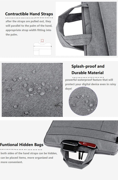 Water Resistant Universal Laptop Sleeve 11 to 15.6 Inch - Smarsty