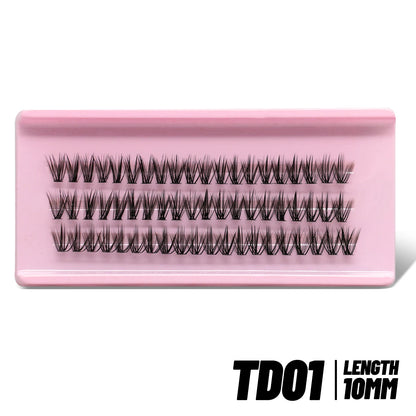 GROINNEYA Fluffy Cluster Lashes Kit for Volume Eyelash Extensions - Smarsty