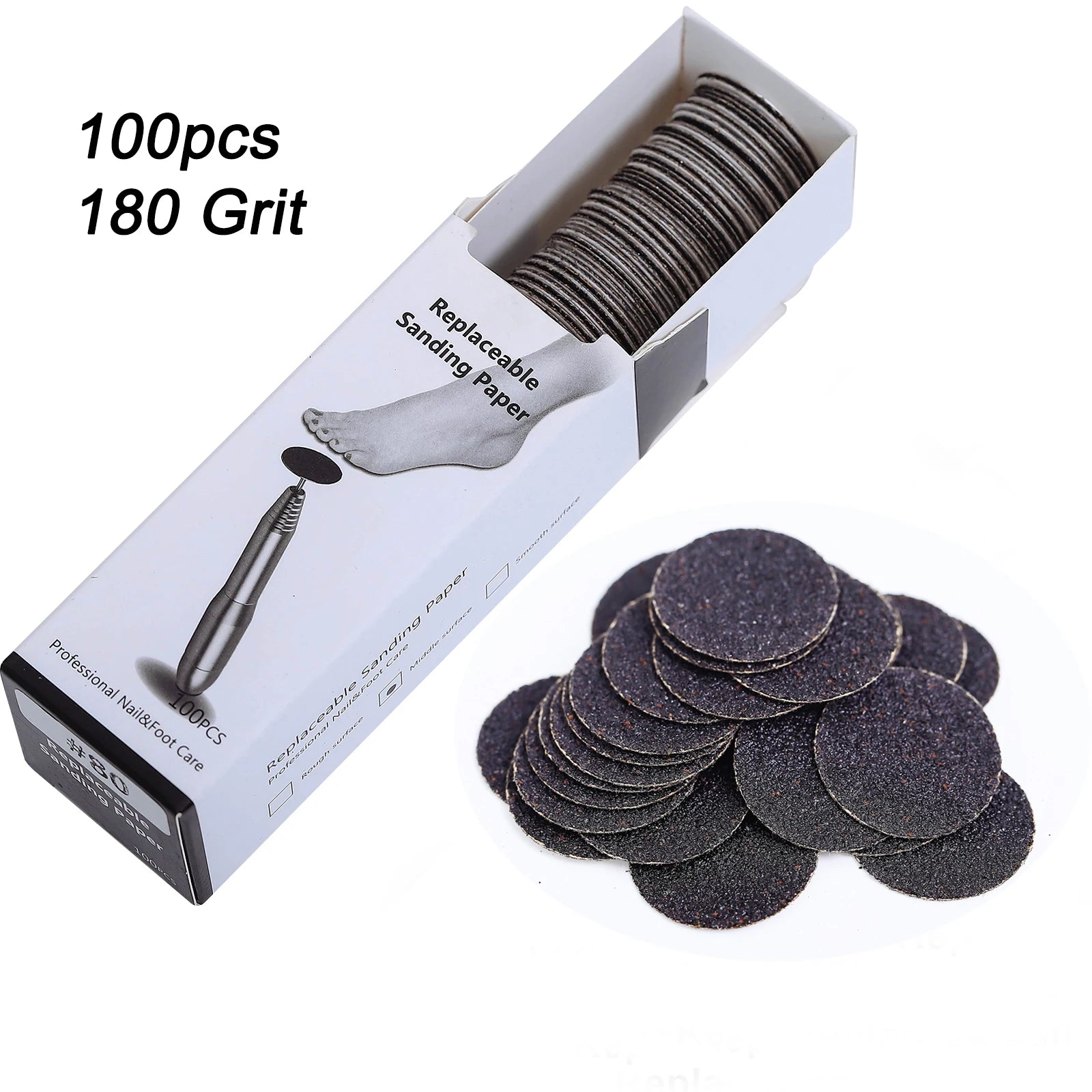 Replaceable Sandpaper Pedicure Discs for Smooth Feet - Smarsty