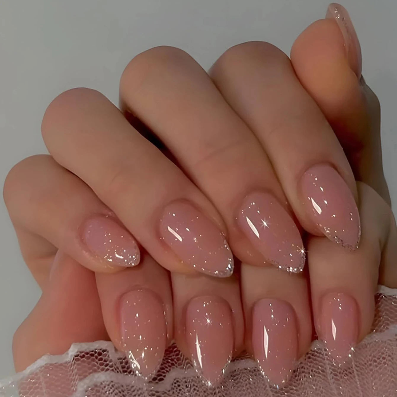 24 Piece Long French Minimalist Color Matching Nails Set - Smarsty