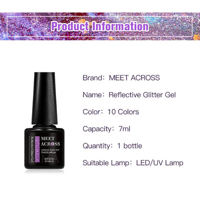Pink Fluorescent Reflective Gel Nail Polish for Stunning Manicures - Smarsty