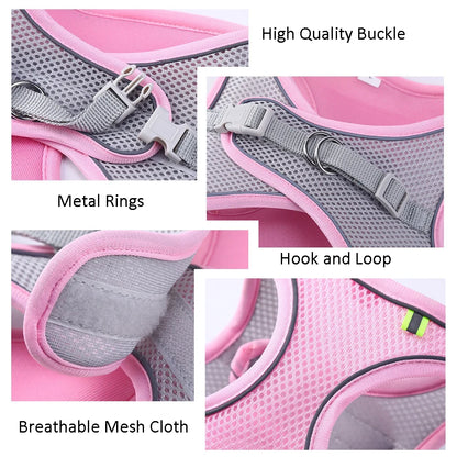 Reflective Adjustable Pet Harness for Small Dogs - Smarsty