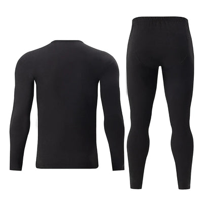 2/4 Pcs Men's Solid Color Simple Autumn And Winter Thermal Underwear Comfortable And Casual Bottoming Underwear Teenagers Pajama - Smarsty
