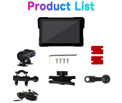 Motorcycle DVR GPS Navigation With CarPlay And Android Auto - Smarsty