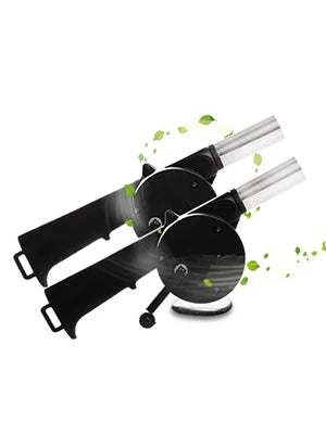 Portable Hand-Cranked Barbecue Air Blower for Easy Fire Starting - Smarsty