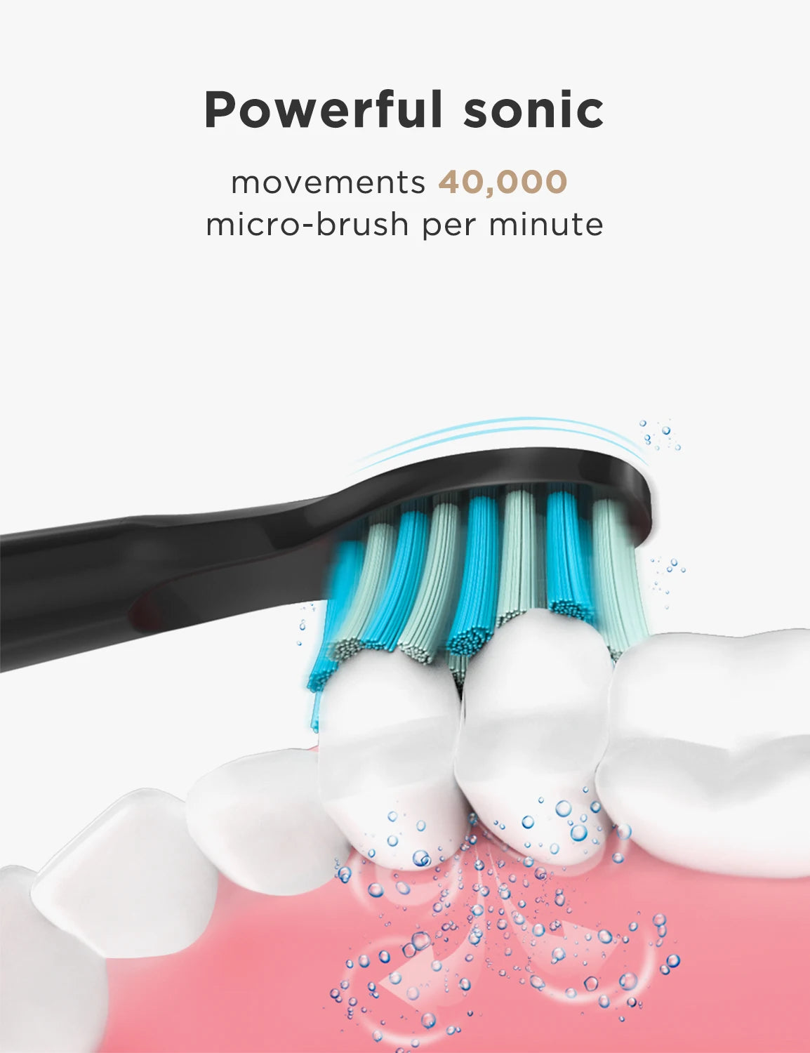 Fairywill Sonic Electric Toothbrush FW-D7 set USB Charge Toothbrushes case for Adult with tooth brush Heads 5 Mode Smart Time - Smarsty