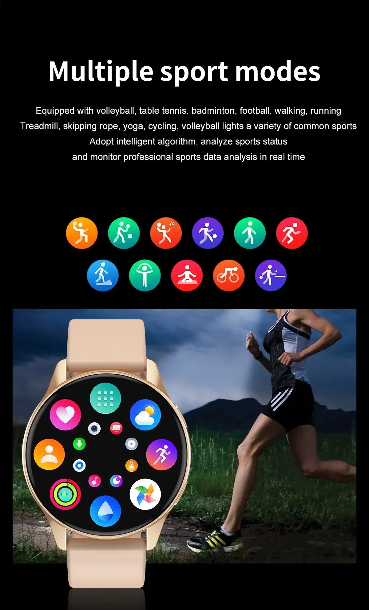 Women Bluetooth Smart Watch with Heart Rate Monitoring - Smarsty