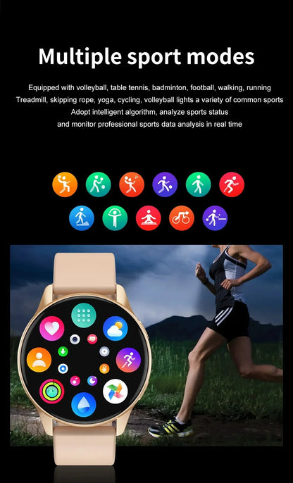 Women Bluetooth Smart Watch with Heart Rate Monitoring - Smarsty