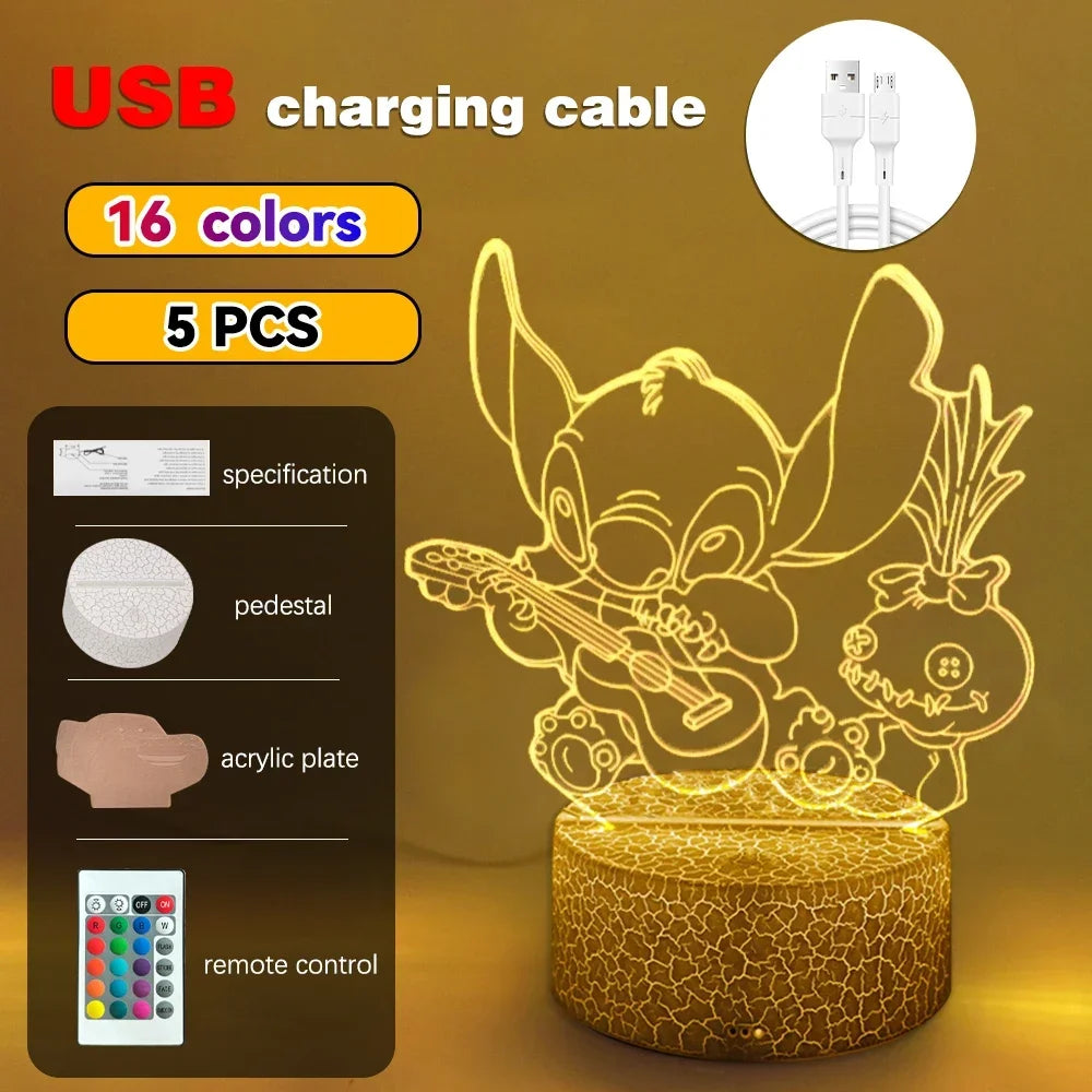 3D Illusion LED Night Light with Remote Control - Smarsty