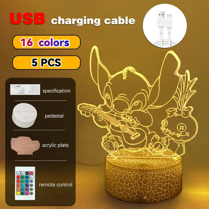 3D Illusion LED Night Light with Remote Control - Smarsty