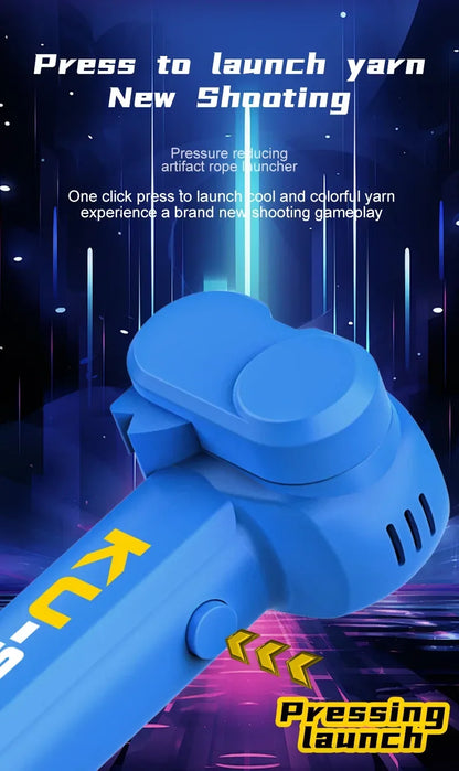 Light Toy String Glow In The Dark String Rope Launcher Luminous Portable Handheld String Stress Relief Toys For Kids Party Gifts by Smarsty