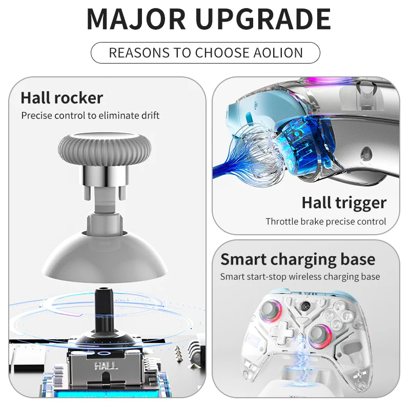Aolion K10 Wireless Gaming Controller With Charging Dock - Smarsty
